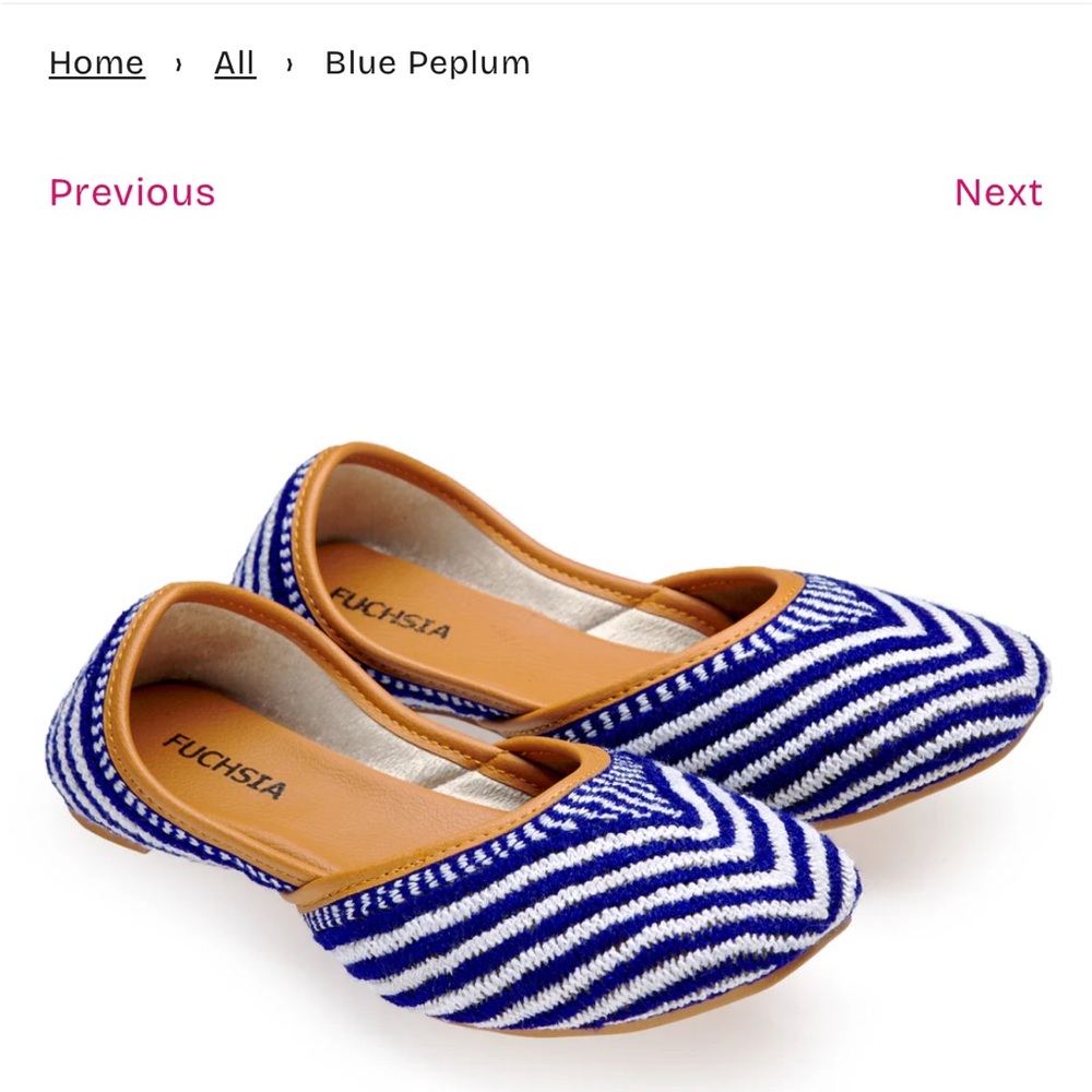 Blue Peplum